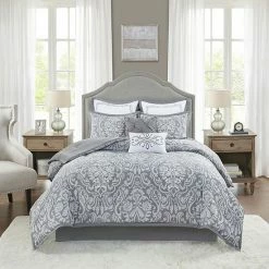 Madison Park Audrey 8-Piece Jacquard Comforter Set With Shams