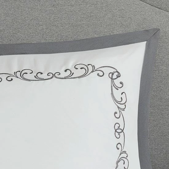 Madison Park Audrey 8-Piece Jacquard Comforter Set With Shams - Image 7