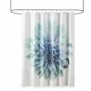 Madison Park Quinn Percale Shower Curtain Gray