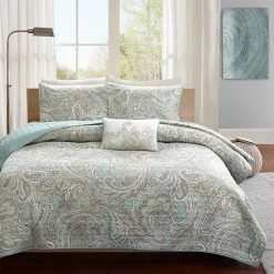 Madison Park Pure Dermot 4-piece Coverlet Set Blue