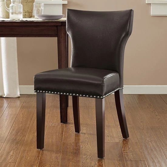Madison Park Emilia Dining Chair Chocolate - Image 6