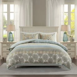 Madison Park Felicity Cotton Printed Duvet Cover Set With Shams
