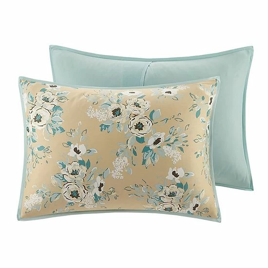 Madison Park Felicity Cotton Printed Duvet Cover Set With Shams - Image 4