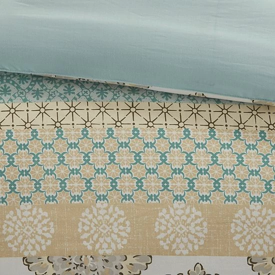 Madison Park Felicity Cotton Printed Duvet Cover Set With Shams - Image 6