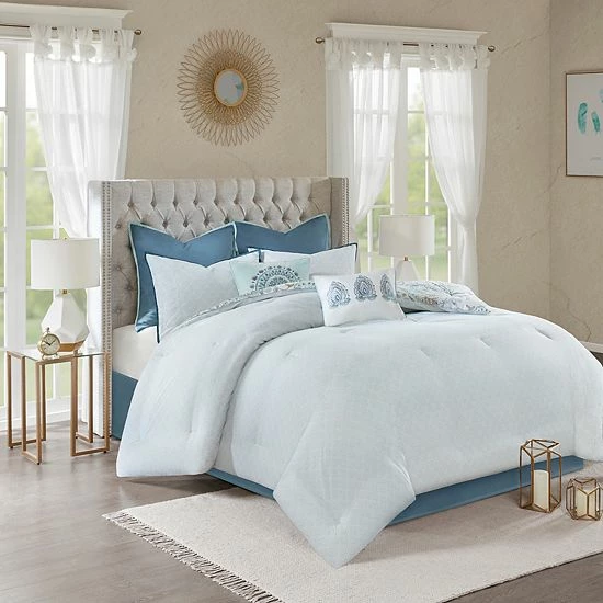 Madison Park Loleta 8-piece Reversible Comforter Set Blush - Image 2