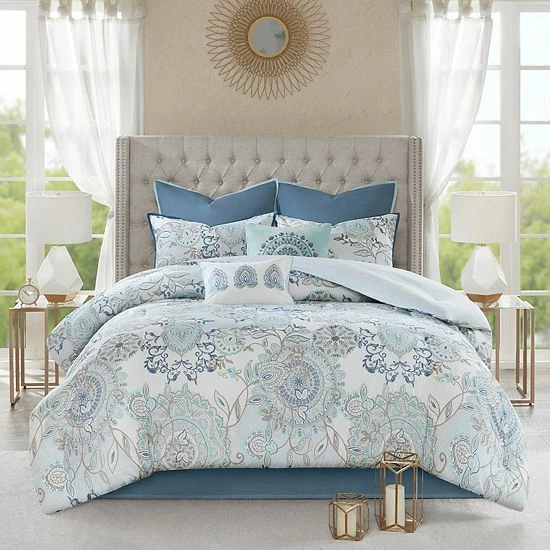 Madison Park Loleta 8-piece Reversible Comforter Set Blush - Image 10