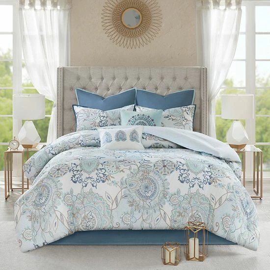 Madison Park Loleta 8-piece Reversible Comforter Set Blush - Image 18