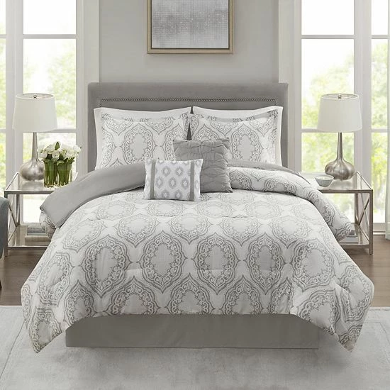 Madison Park Maxwell 6-Piece Comforter Set With Coordinating Pillows