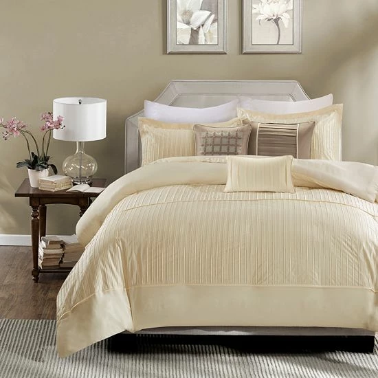 Madison Park Channing 7-pc. Comforter Set Taupe - Image 2