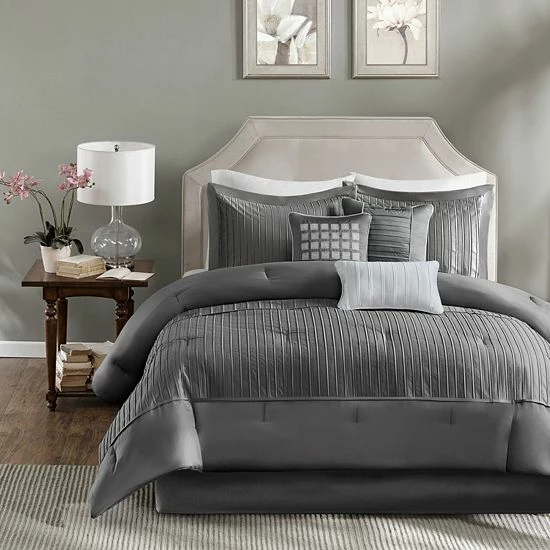 Madison Park Channing 7-pc. Comforter Set Taupe - Image 10