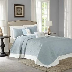 Madison Park Stanton 5-piece Reversible Bedspread Set Khaki