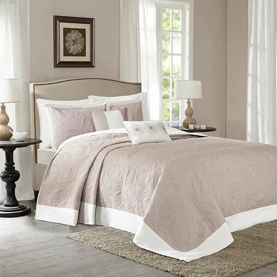 Madison Park Stanton 5-piece Reversible Bedspread Set Khaki - Image 4