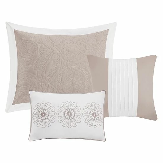 Madison Park Stanton 5-piece Reversible Bedspread Set Khaki - Image 5