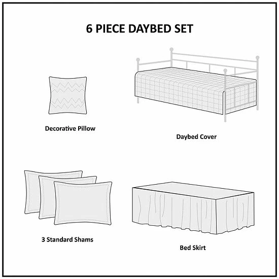 Madison Park Pioneer 6-piece Reversible Daybed Cover Set - Image 10