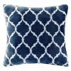Madison Park Ogee Square Throw Pillow Indigo