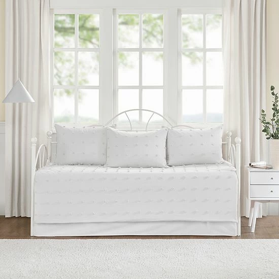 Madison Park Maize Cotton Jacquard Daybed Cover Set Ivory - Image 2