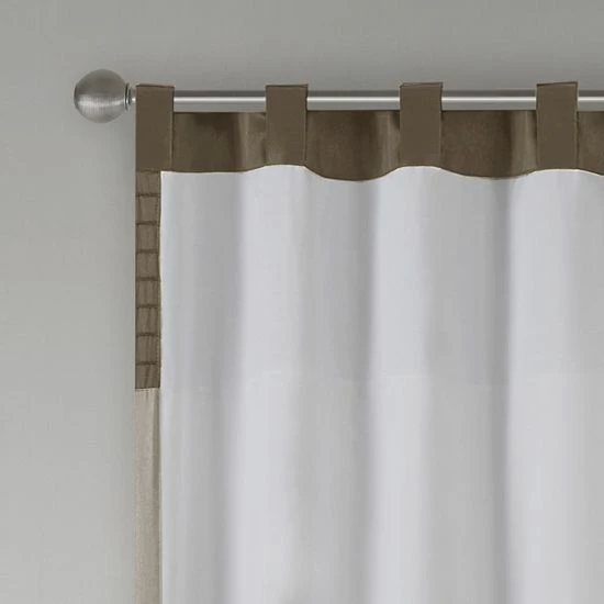 Madison Park Eastridge Light Filtering 1-Panel Window Curtain - 50'' X 84'' Coral - Image 3