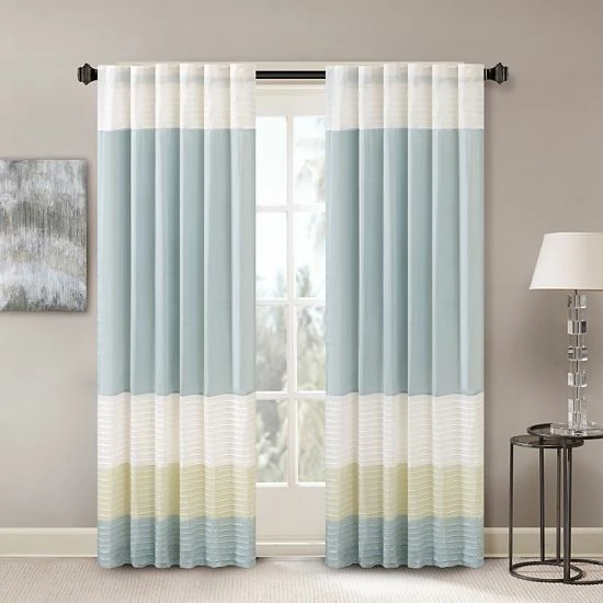 Madison Park Eastridge Light Filtering 1-Panel Window Curtain - 50'' X 84'' Coral - Image 16