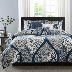 Madison Park Marcella 6-pc. Duvet Cover Set Black