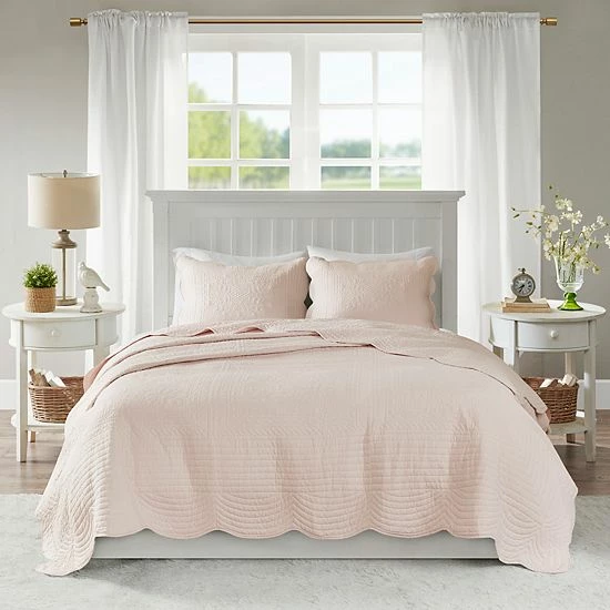Madison Park Marino 3-piece Quilted Coverlet Set White - Image 2