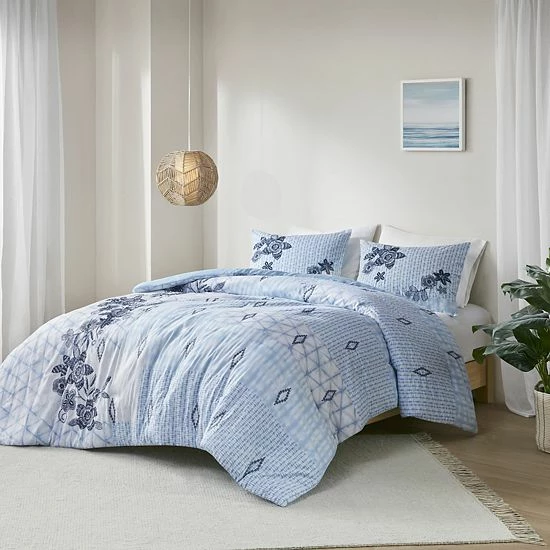 Madison Park Asa Cotton Embroidery Duvet Cover Set With Shams - Image 3