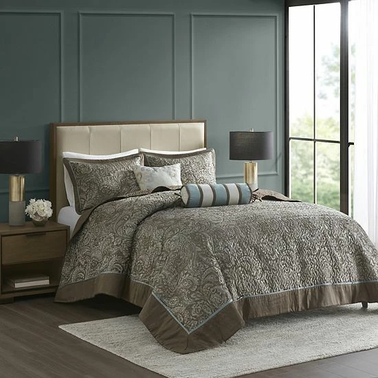 Madison Park 5-piece Whitman Jacquard Bedspread Set - Image 3