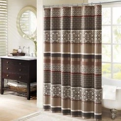 Madison Park Dartmouth Jacquard Shower Curtain