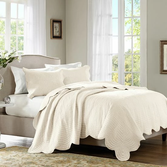 Madison Park Marino 3-piece Quilted Coverlet Set White - Image 10