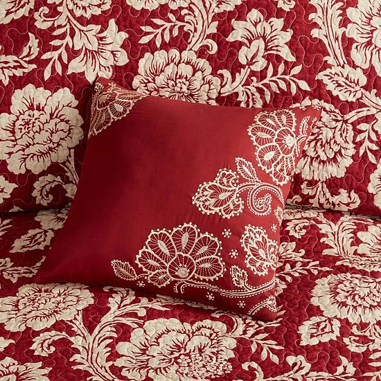 Madison Park Georgia 6-piece Coverlet Set Red - Image 3