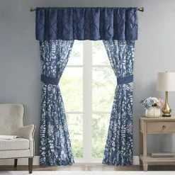 Madison Park 2-Pack Becca Printed Window Curtain Set