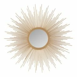 Madison Park Fiore Sunburst Wall Mirror Silver