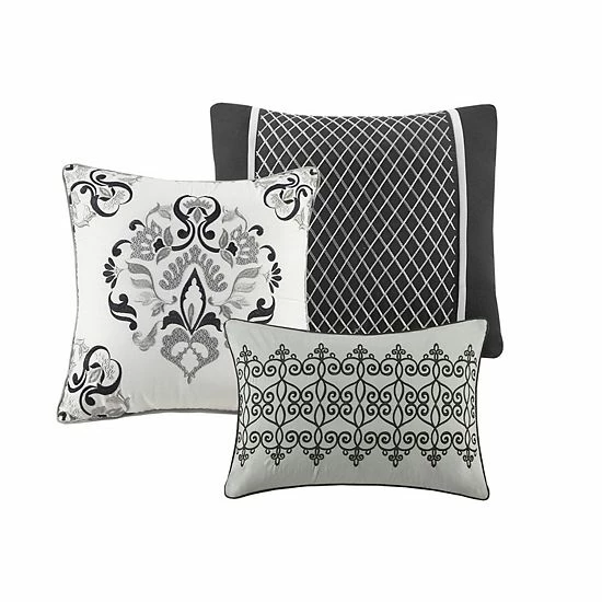 Madison Park Paxton 7-piece Jacquard Antimicrobial Comforter Set With Shams - Image 4