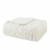 Madison Park Norfolk Ultra Plush Down-Alternative Throw Ivory