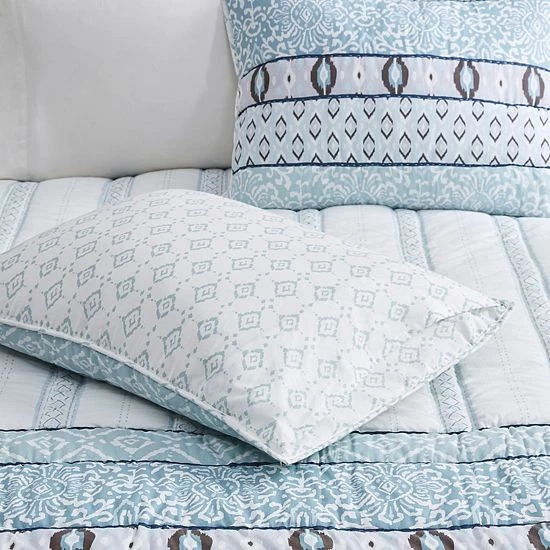 Madison Park Ellis Reversible Cotton Coverlet Set With Shams - Image 5