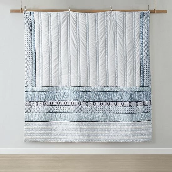 Madison Park Ellis Reversible Cotton Coverlet Set With Shams - Image 7