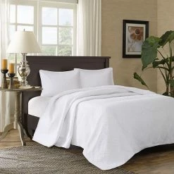 Madison Park Adelle 3-piece Bedspread Set White