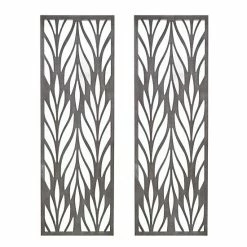 Madison Park Florian Botanical Carved Wood Panel 2-piece Wall Decor Set