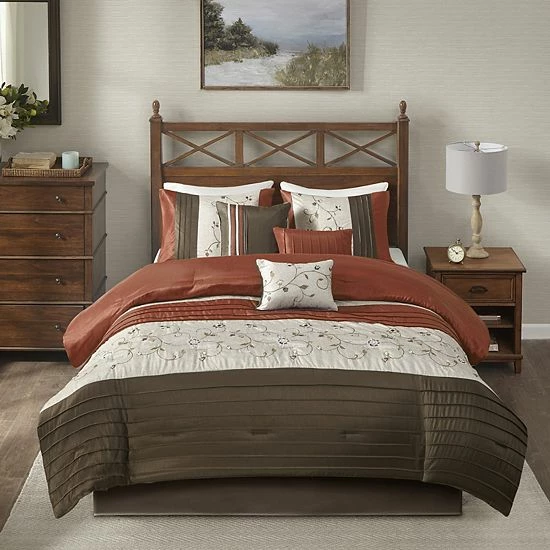 Madison Park Belle 7-piece Comforter Set Spice - Image 14