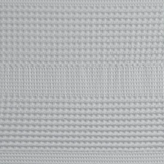 Madison Park Eider Super Waffle Textured Solid Shower Curtain Taupe - Image 3