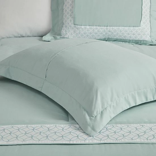 Madison Park 8-piece Carlton Comforter Set Aqua - Image 10