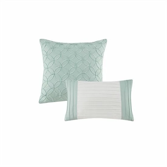 Madison Park 8-piece Carlton Comforter Set Aqua - Image 13