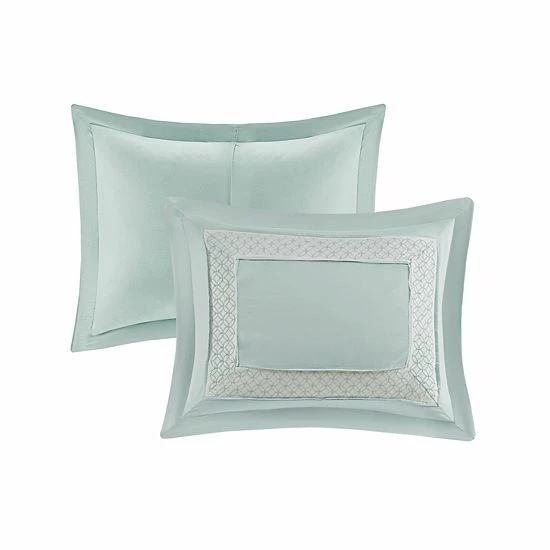 Madison Park 8-piece Carlton Comforter Set Aqua - Image 14