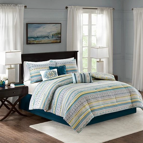 Madison Park Delta 7-piece Printed Comforter Set - Image 2