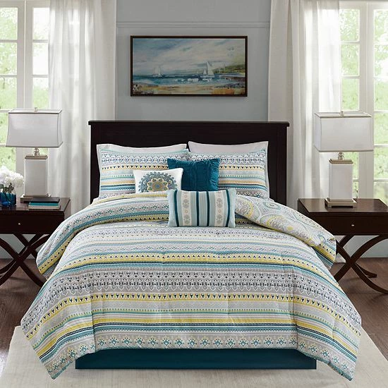 Madison Park Delta 7-piece Printed Comforter Set - Image 7