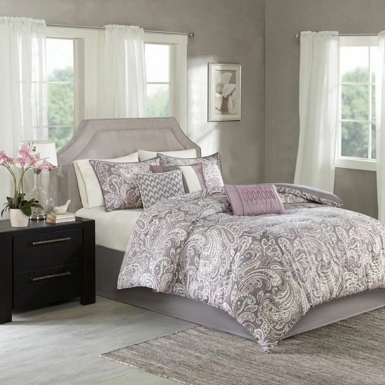 Madison Park 7-piece Lira Comforter Set Purple