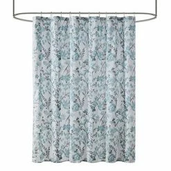 Madison Park Jeanie Seersucker Printed Shower Curtain