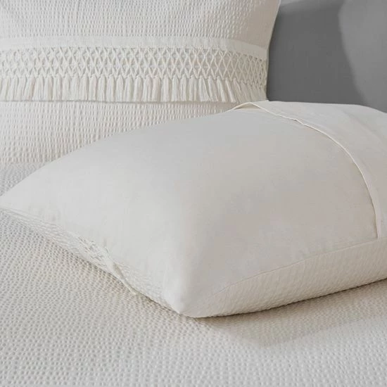 Madison Park Joelie 3-Piece Cotton Seersucker Comforter Set Ivory - Image 9