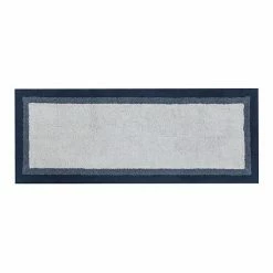 Madison Park Eastridge Striped Bath Rug Blue
