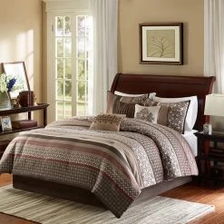 Madison Park Dartmouth 7-pc. Comforter Set Red