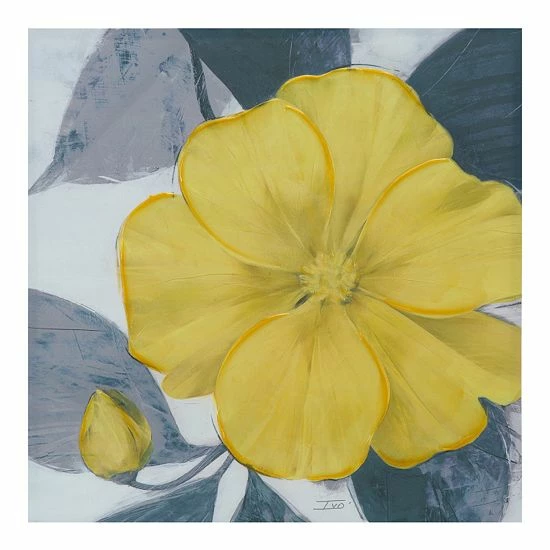 Madison Park Yellow Bloom Canvas Wall Art - Image 4